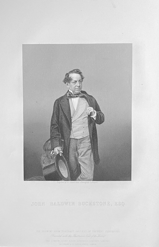 Mr. John Baldwin Buckstone, Esq.  1860.