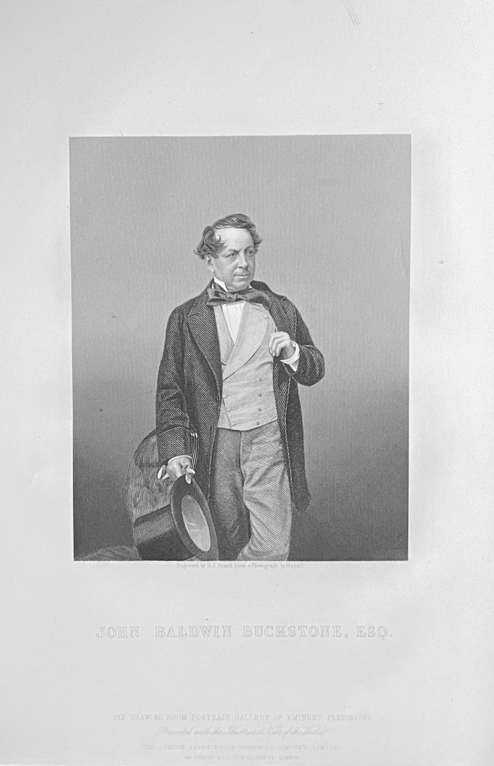 Mr. John Baldwin Buckstone, Esq.  1860.