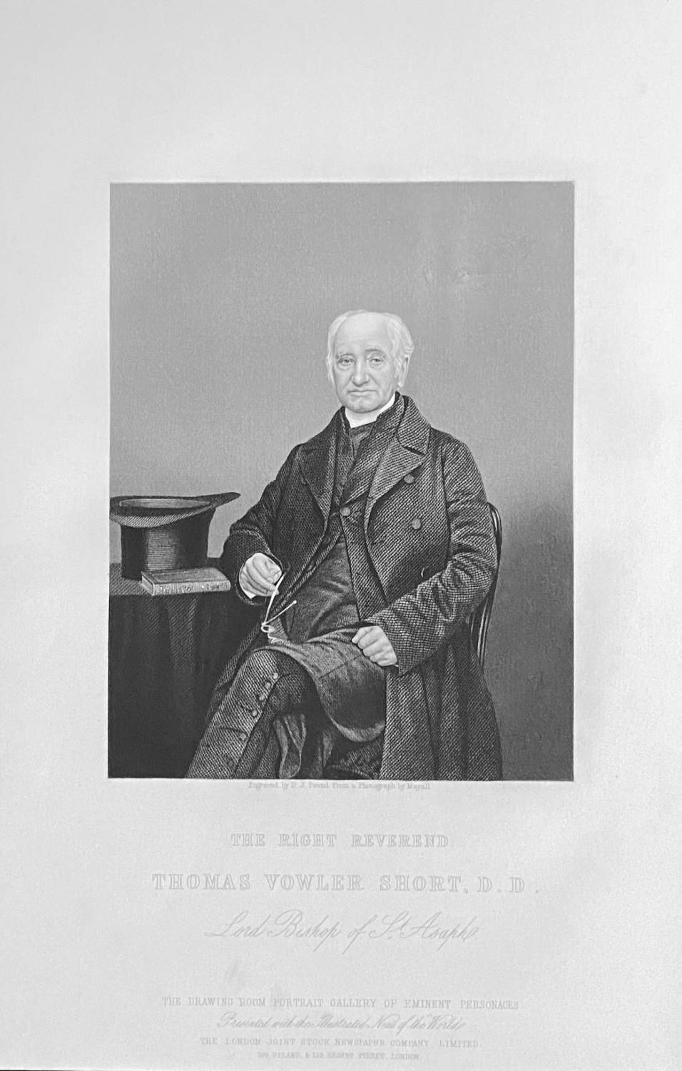 The Right Reverend Thomas Fowler Short, D.D.  1860.