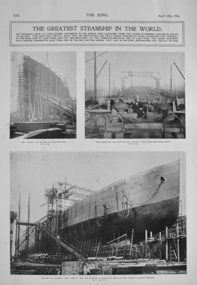 The Greatest Steamship "The Celtic"