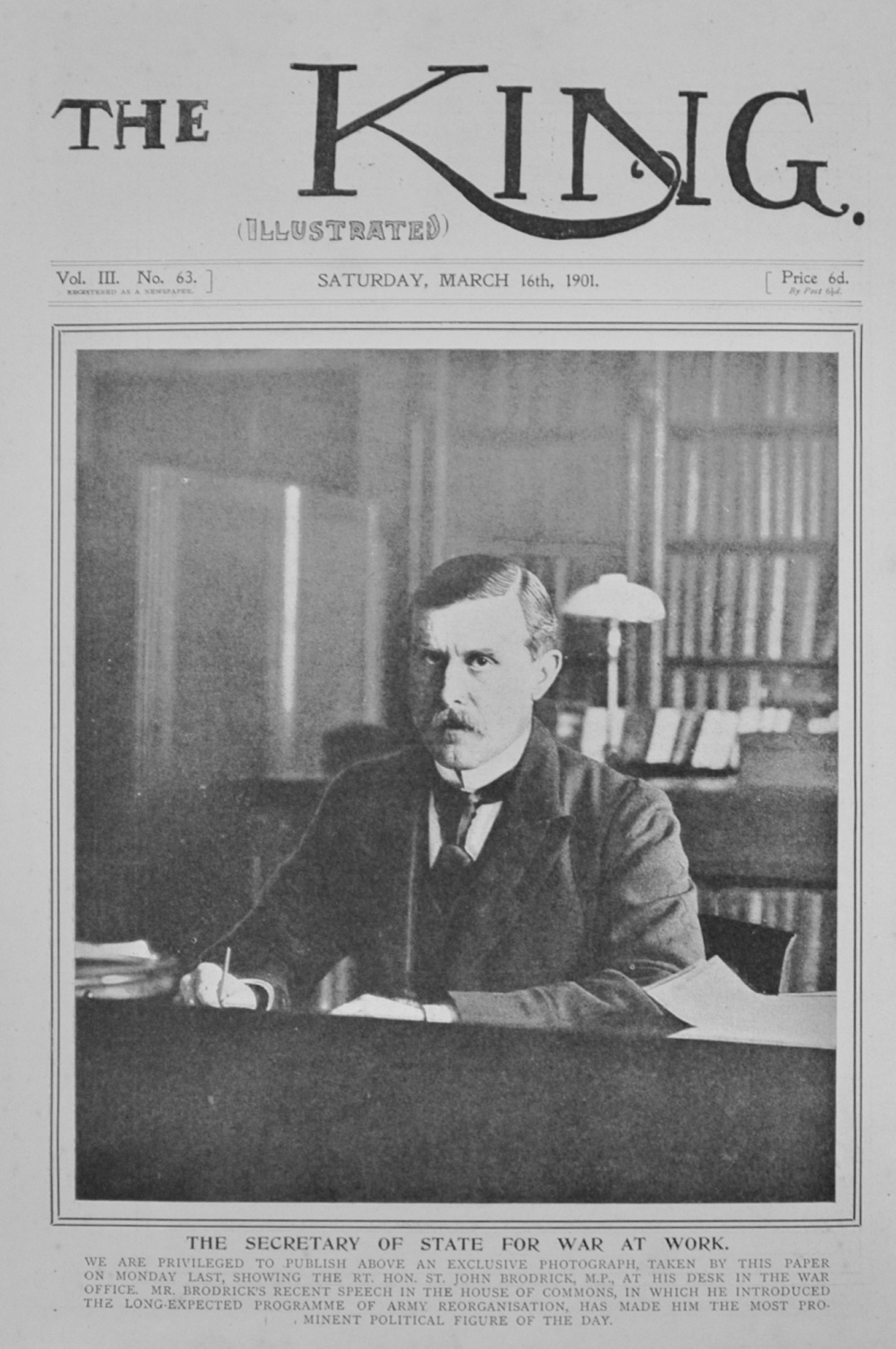 The Rt Hon St John Brodrick, M.P.