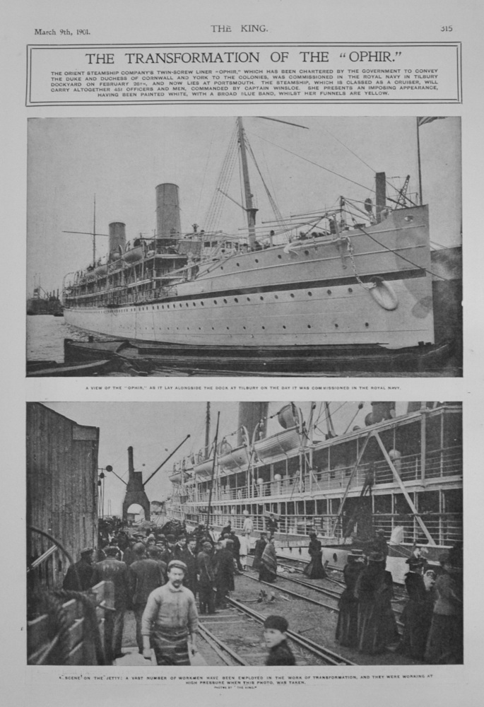 The Transformation of the "Ophir"