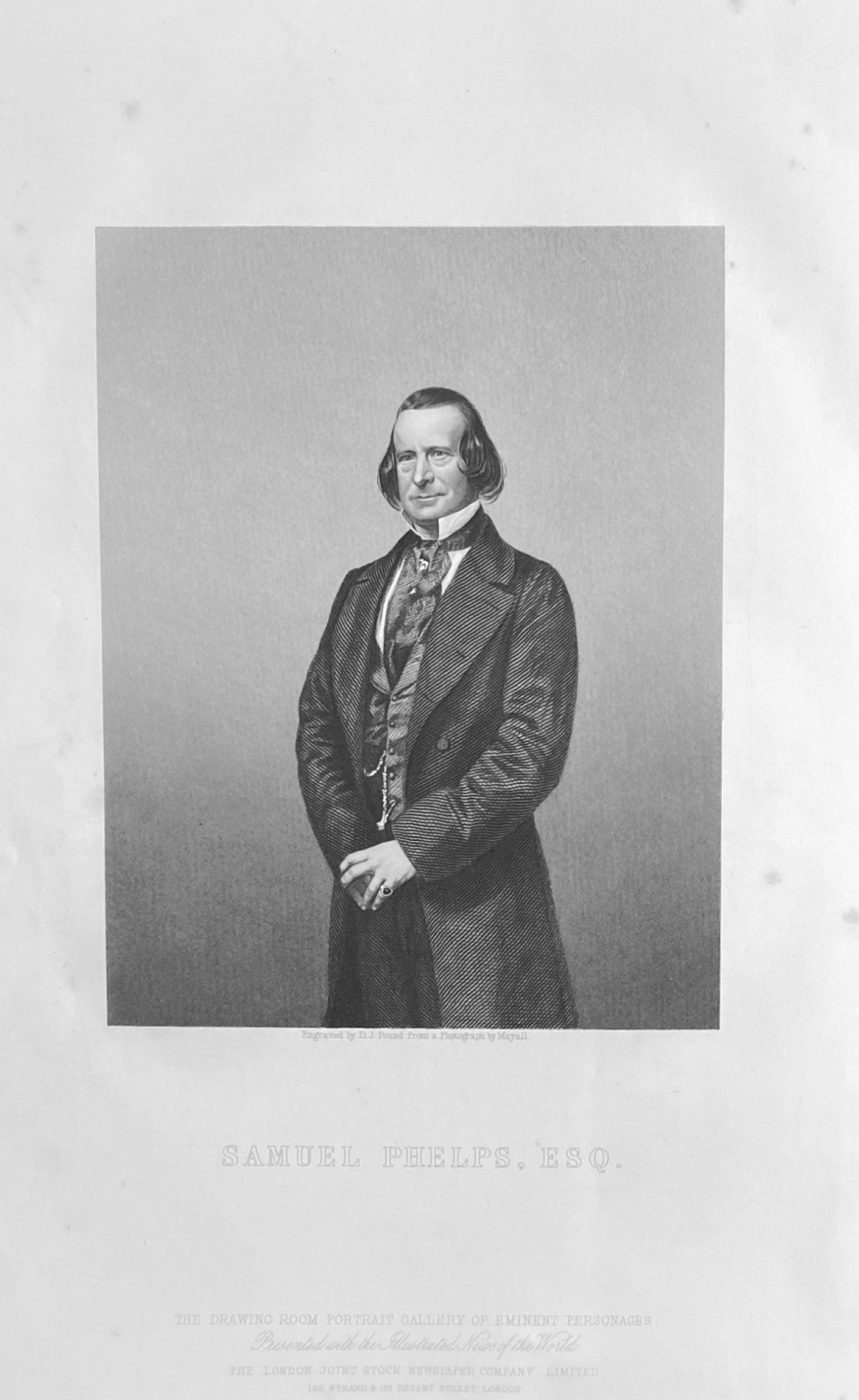 Samuel Phelps,  Esq.   1859.