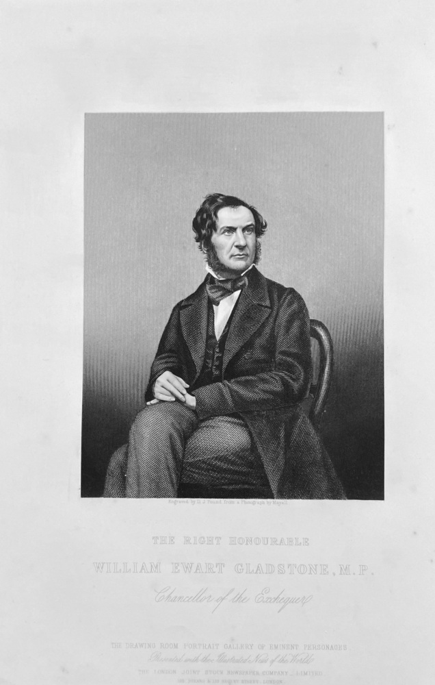 The Right Honourable William Ewart Gladstone,  M.P.  1859.