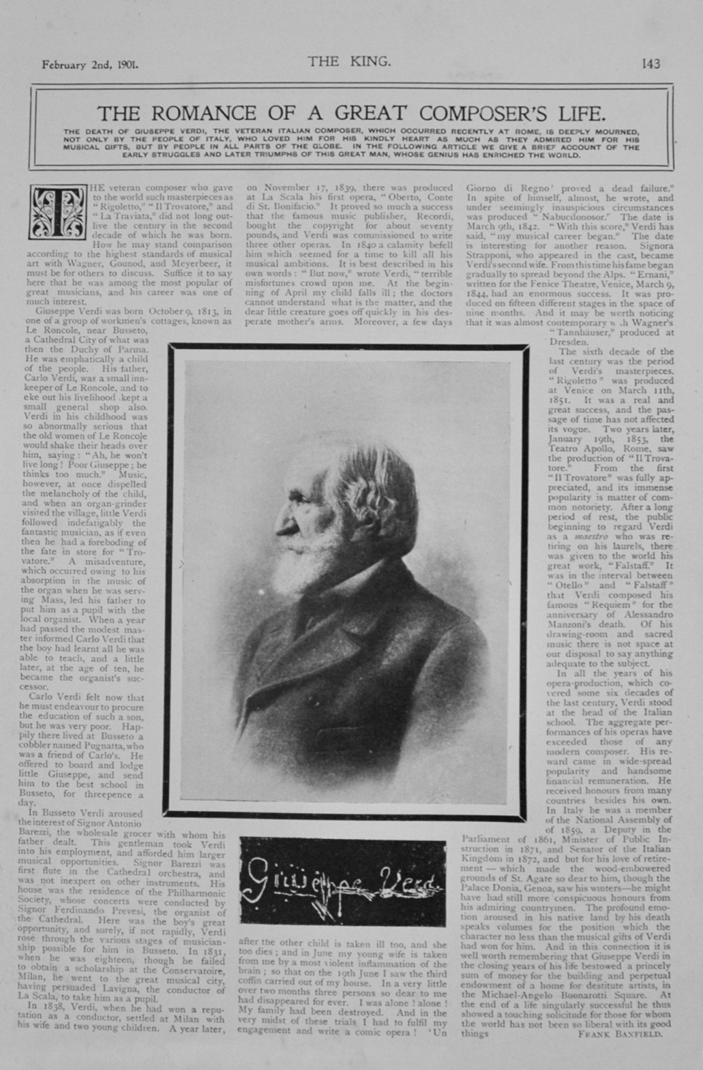 The Romance of a Great Compser's Life - Verdi