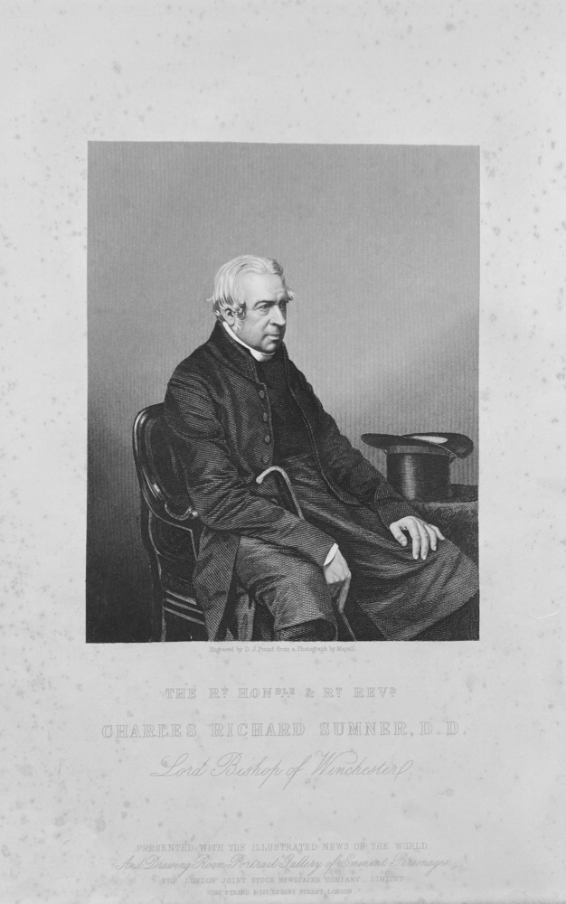 The Right Honourable & Right Reverend Charles Richard Sumner, D.D. 1859.
