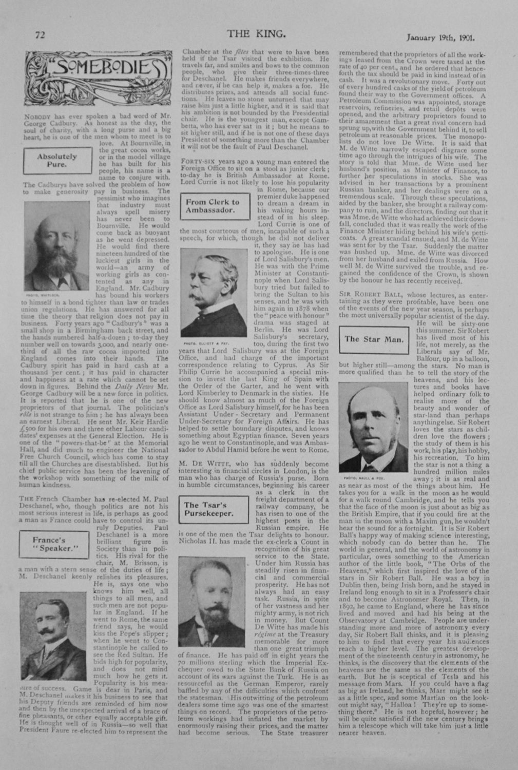 Somebodies - Famous Persons of the Day