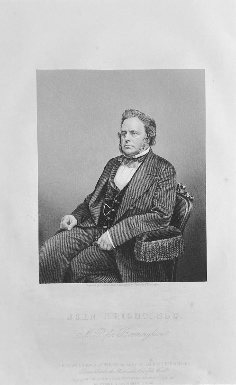 John Bright,  Esq. (M.P. for Birmingham.)  1859.