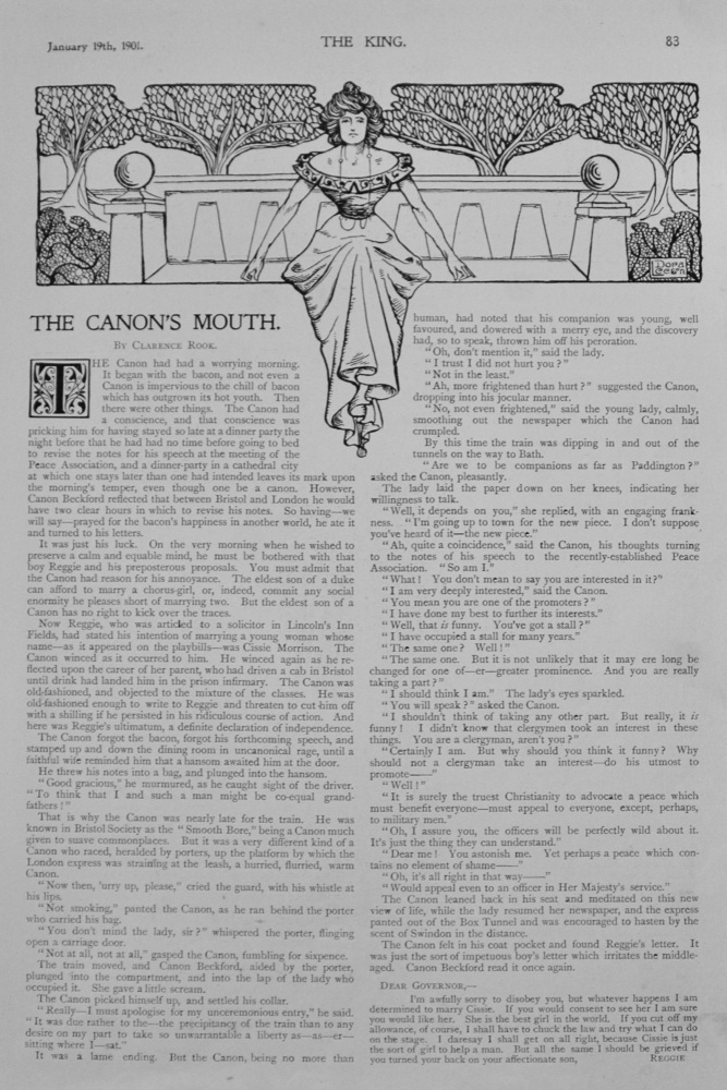 Story - The Canon's Mouth by Clarence Rook
