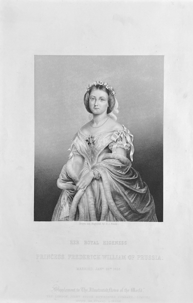 Her Royal Highness Princess Frederick William of Prussia.  &  His Royal Highness Prince Frederick William of Prussia.  1859.