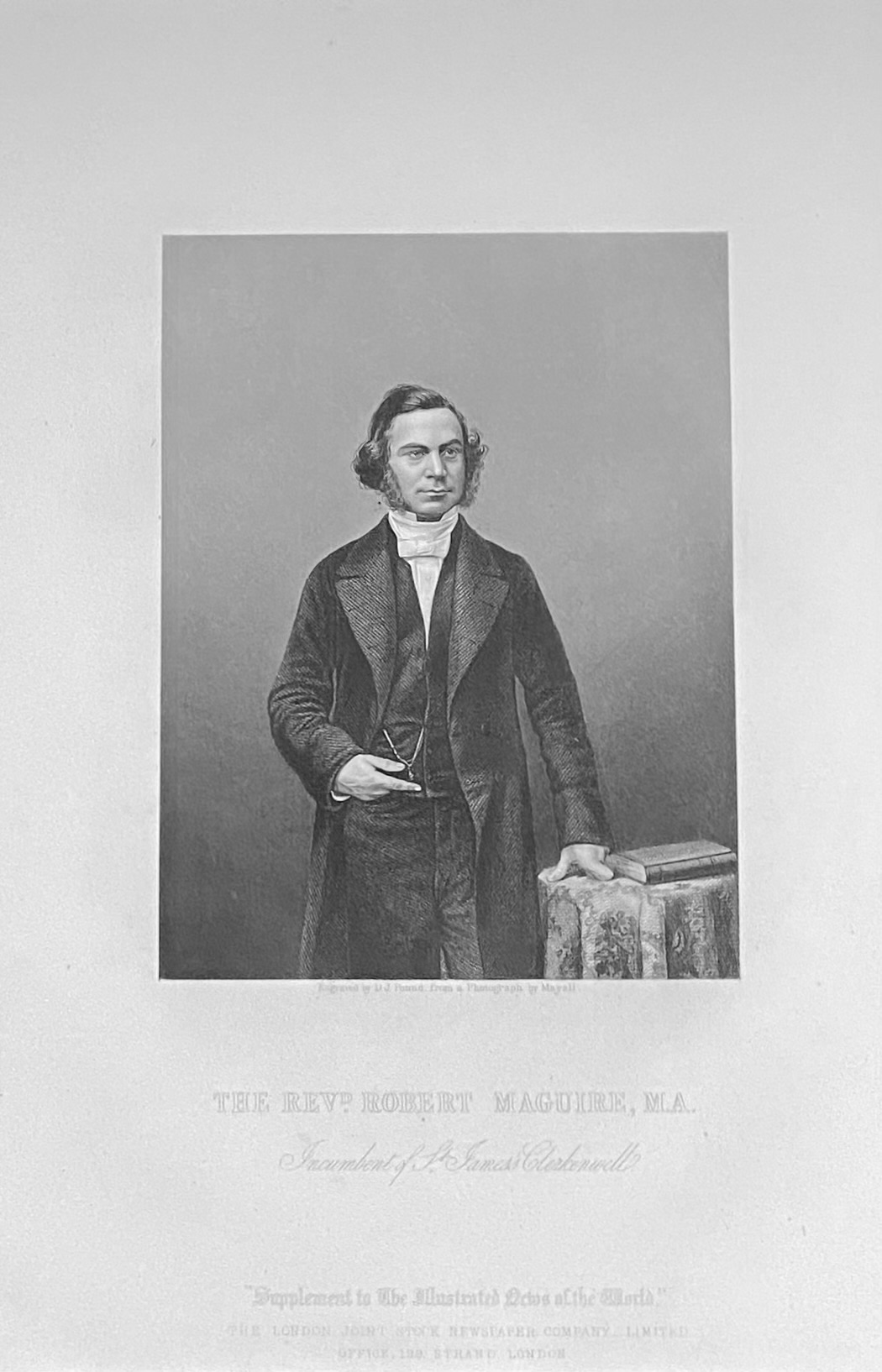 The Reverend Robert Maguire, M.A. (Incumbent of St. James's Clerkenwell.)  