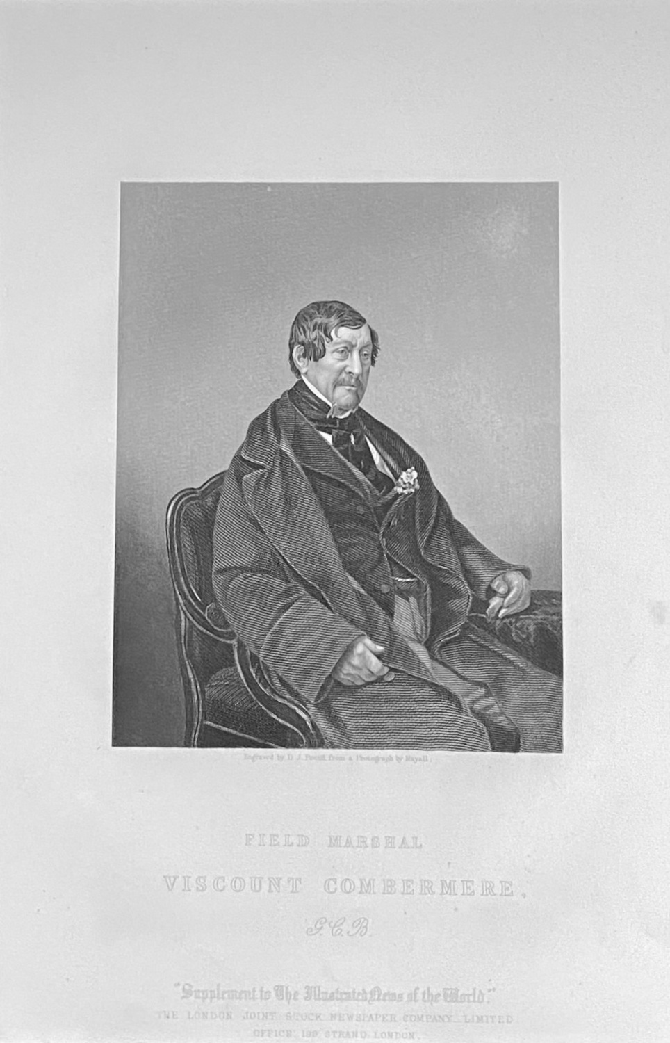 Field Marshal Viscount Combermere,  G.C.B.,  Etc.  1859.