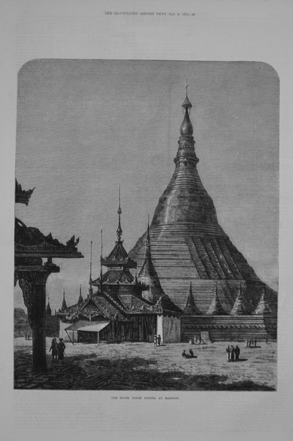 The Shwei Dagon Pagoda at Rangoon