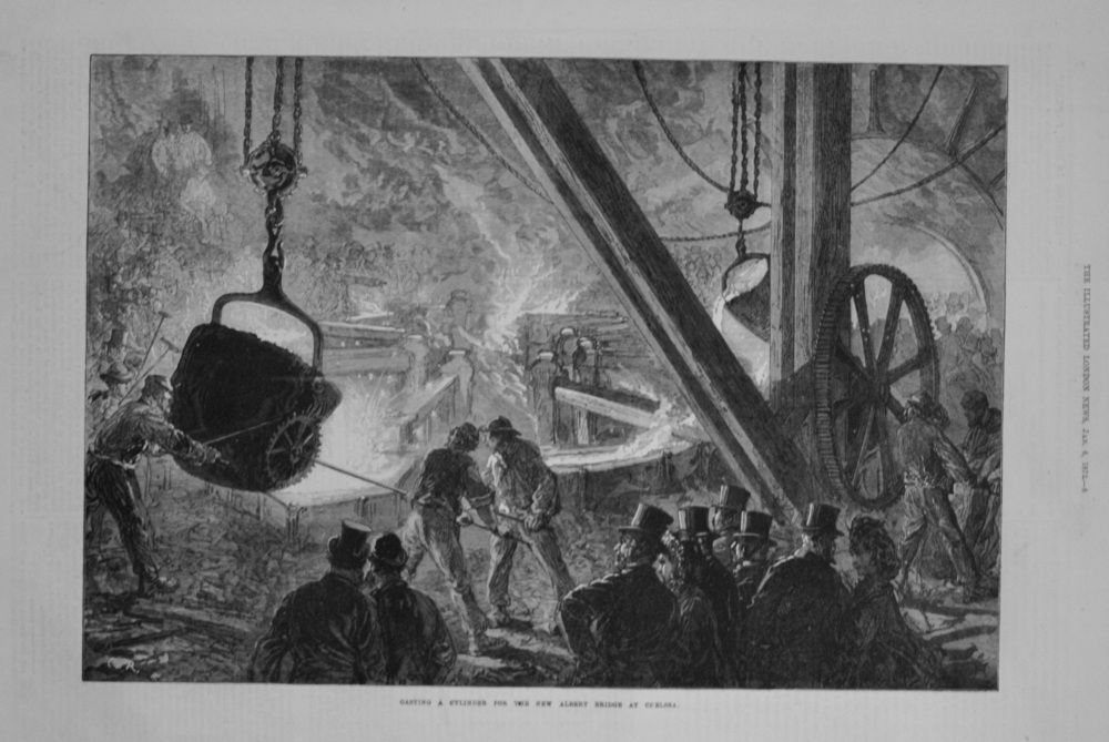 Casting a Cylinder for the new Albert Bridge