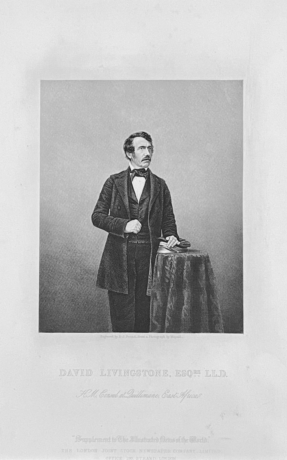 David Livingstone,  Esq.  LL.D.  1859.