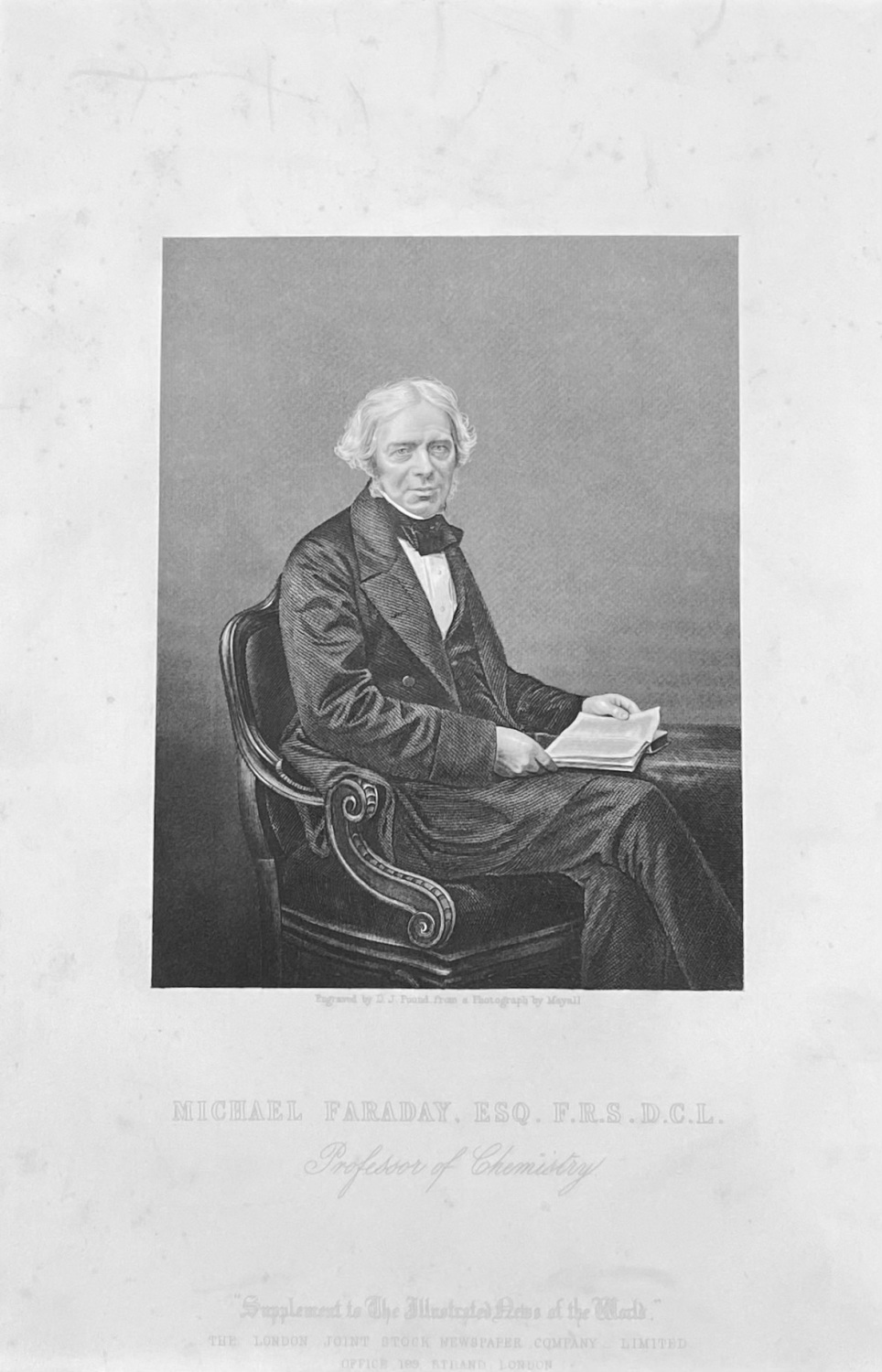 Michael Faraday, Esq.  F.R.S.  D.C.L.   1859.