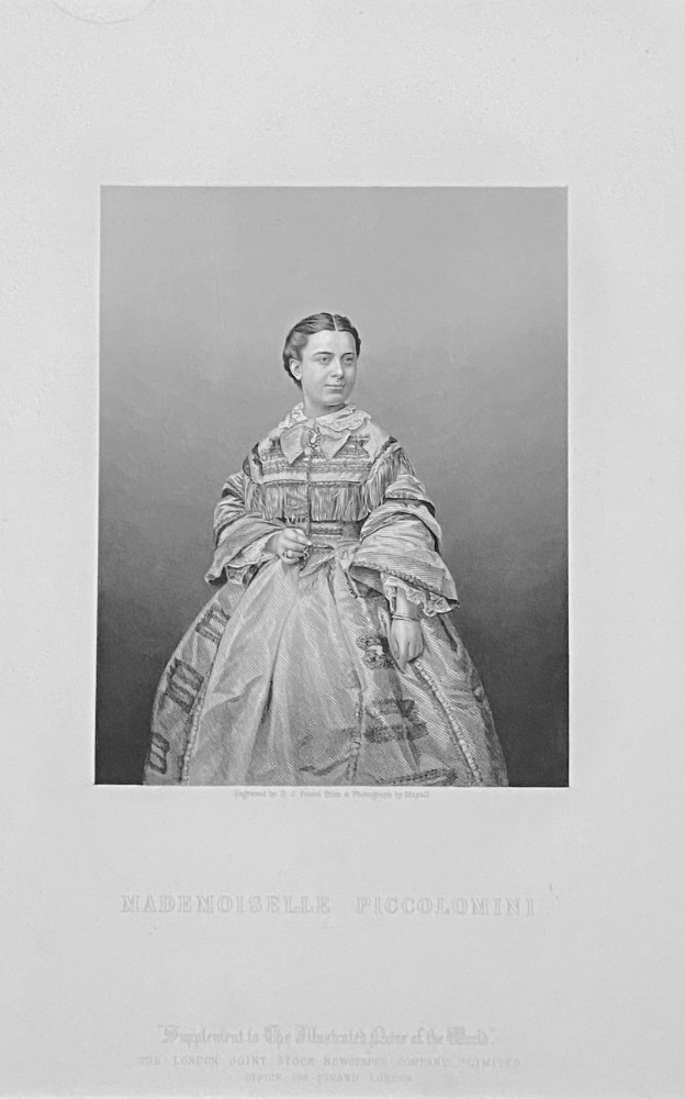 Mademoiselle Maria Piccolomini.  1859.