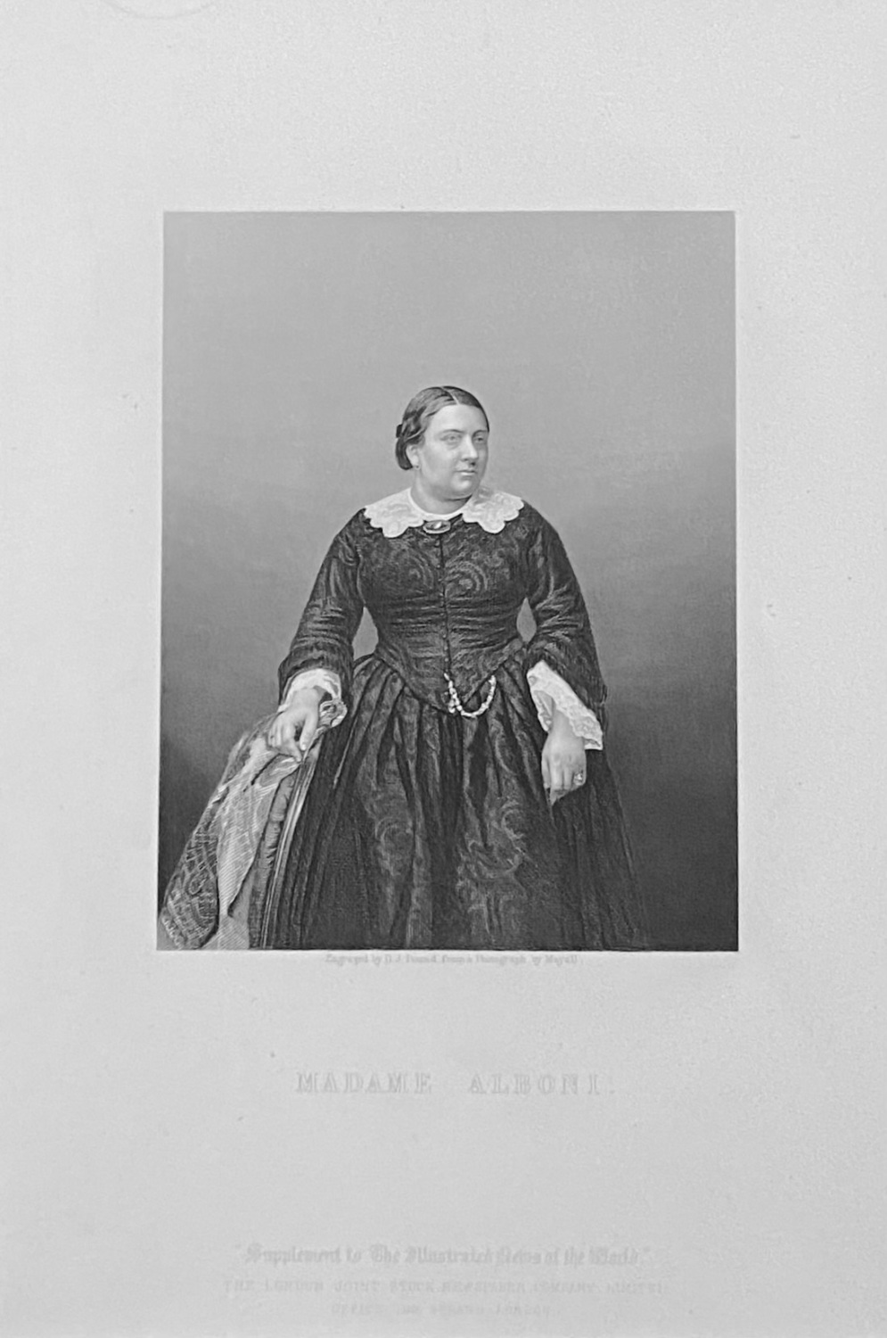 Madame Alboni.  (Opera Singer).  1859.