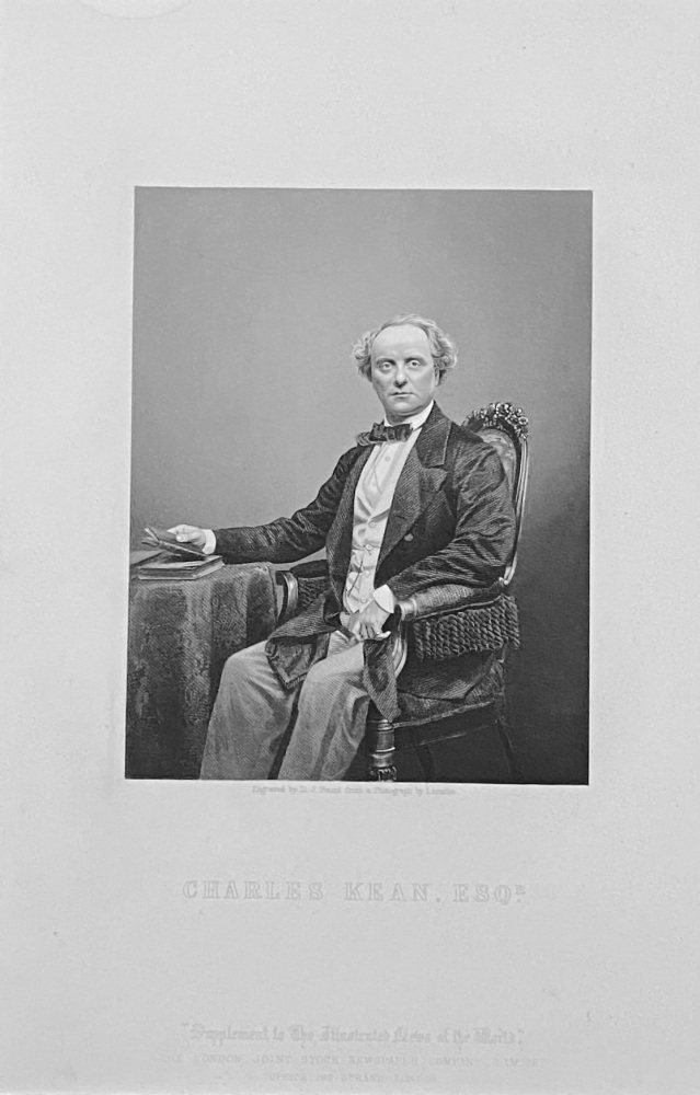 Charles Kean,  Esq.  F.S.A.  1859..  (Actor).