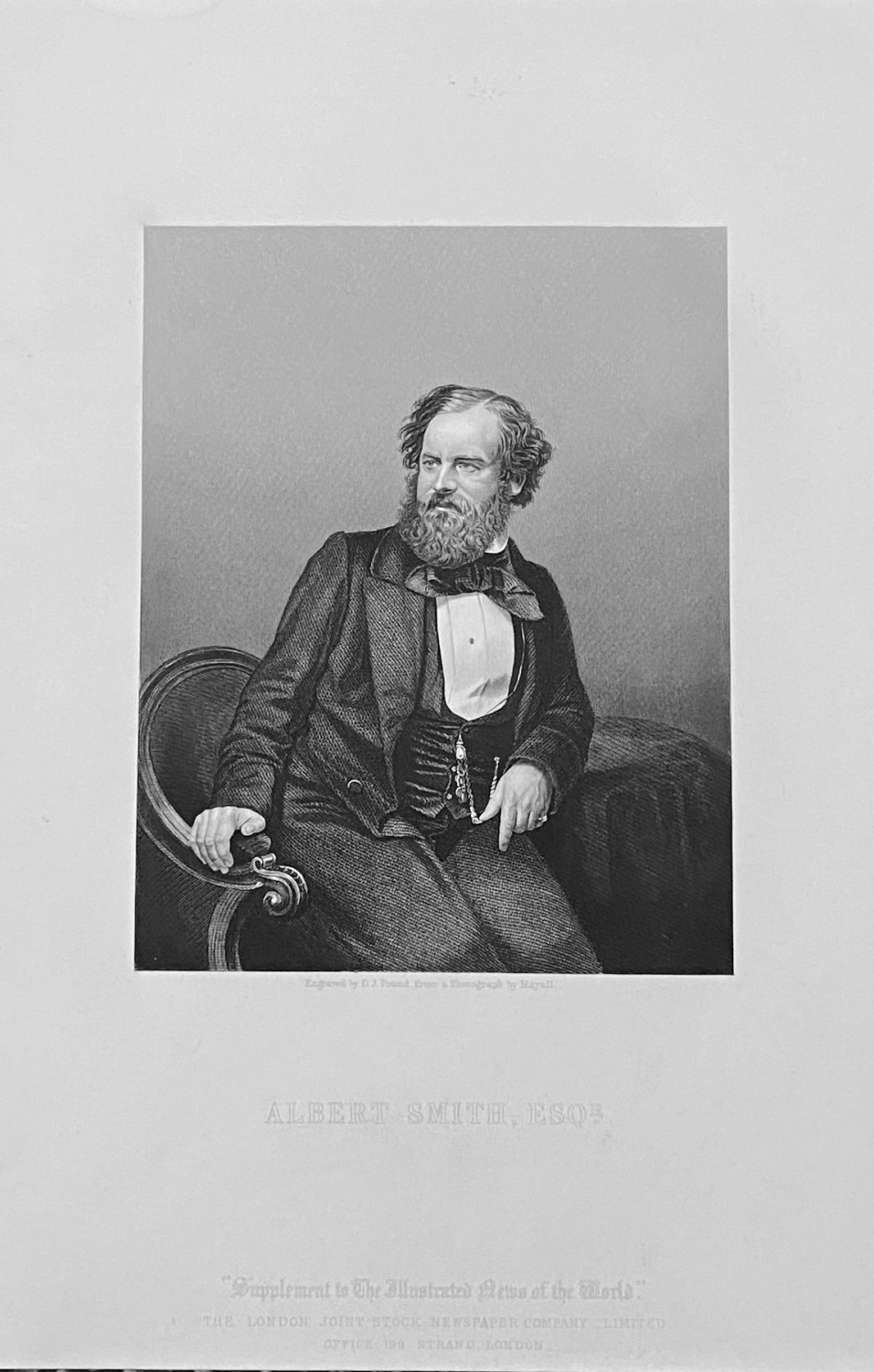Albert Smith,  Esq.  (Writer).  1859.
