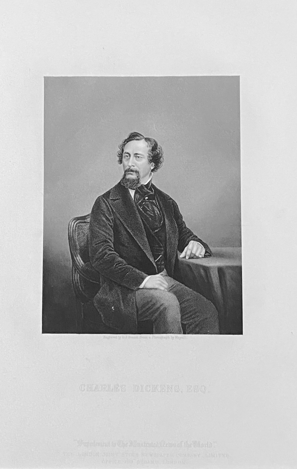 Charles Dickens, Esq.  (Author)  1859.