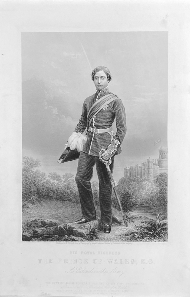 His Royal Highness The Prince of Wales,  K.G.  (A Colonel in the Army.)  1859.