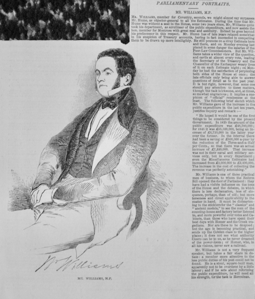 Mr Williams, M.P.