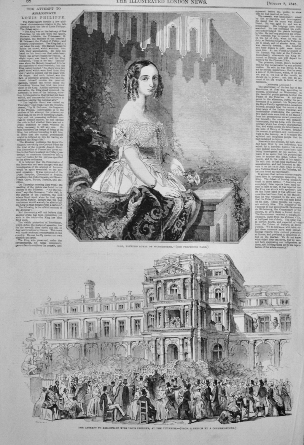 The Attempt to Assassinate Louis Philippe