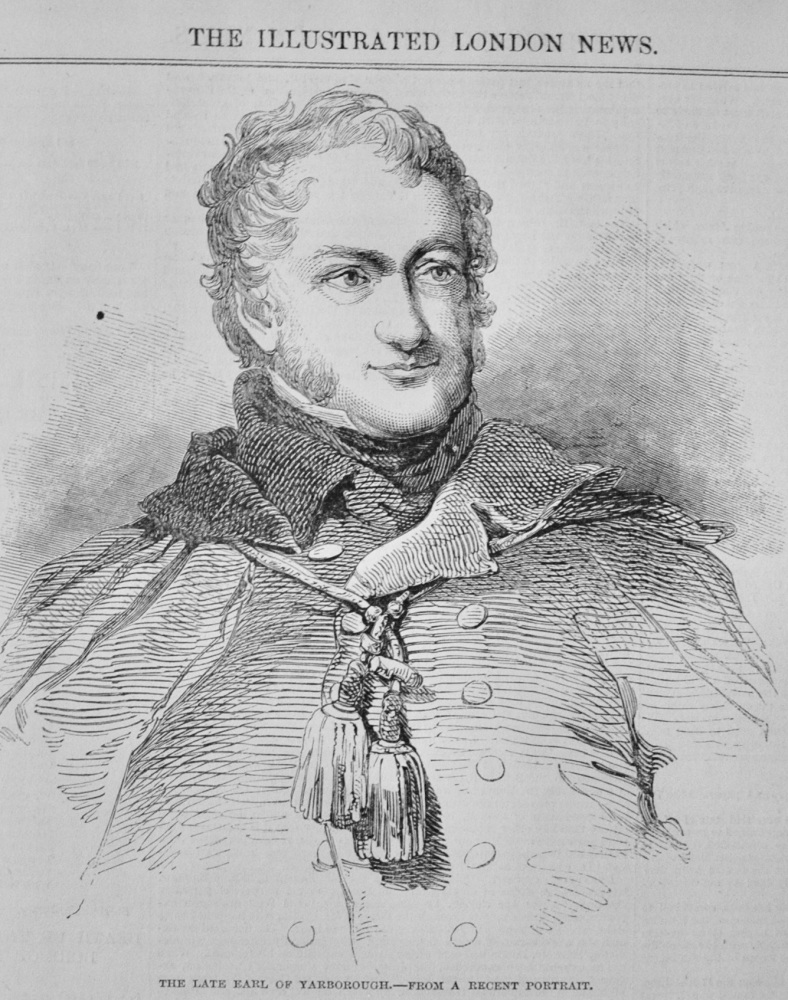 The Late Earl of Yarborough