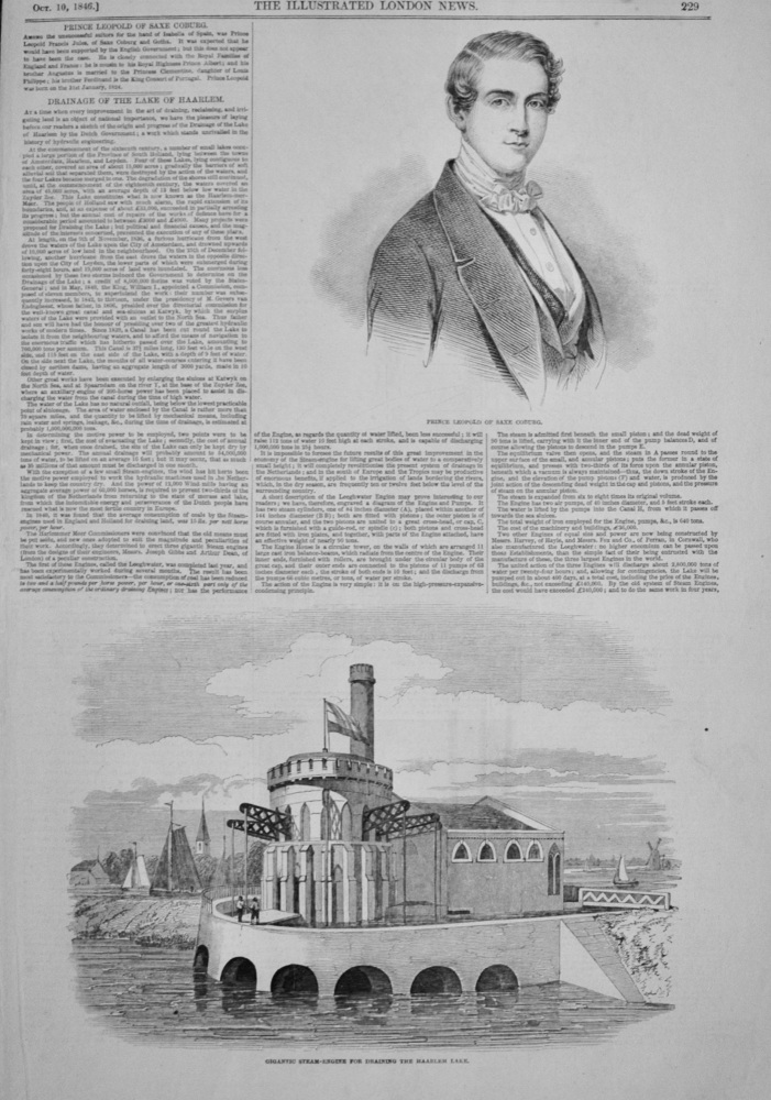 Drainage of the Lake of Haarlem