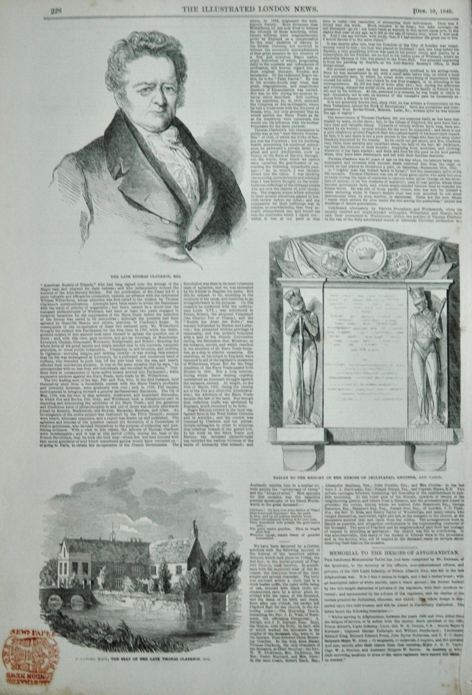 The Late Thomas Clarkson