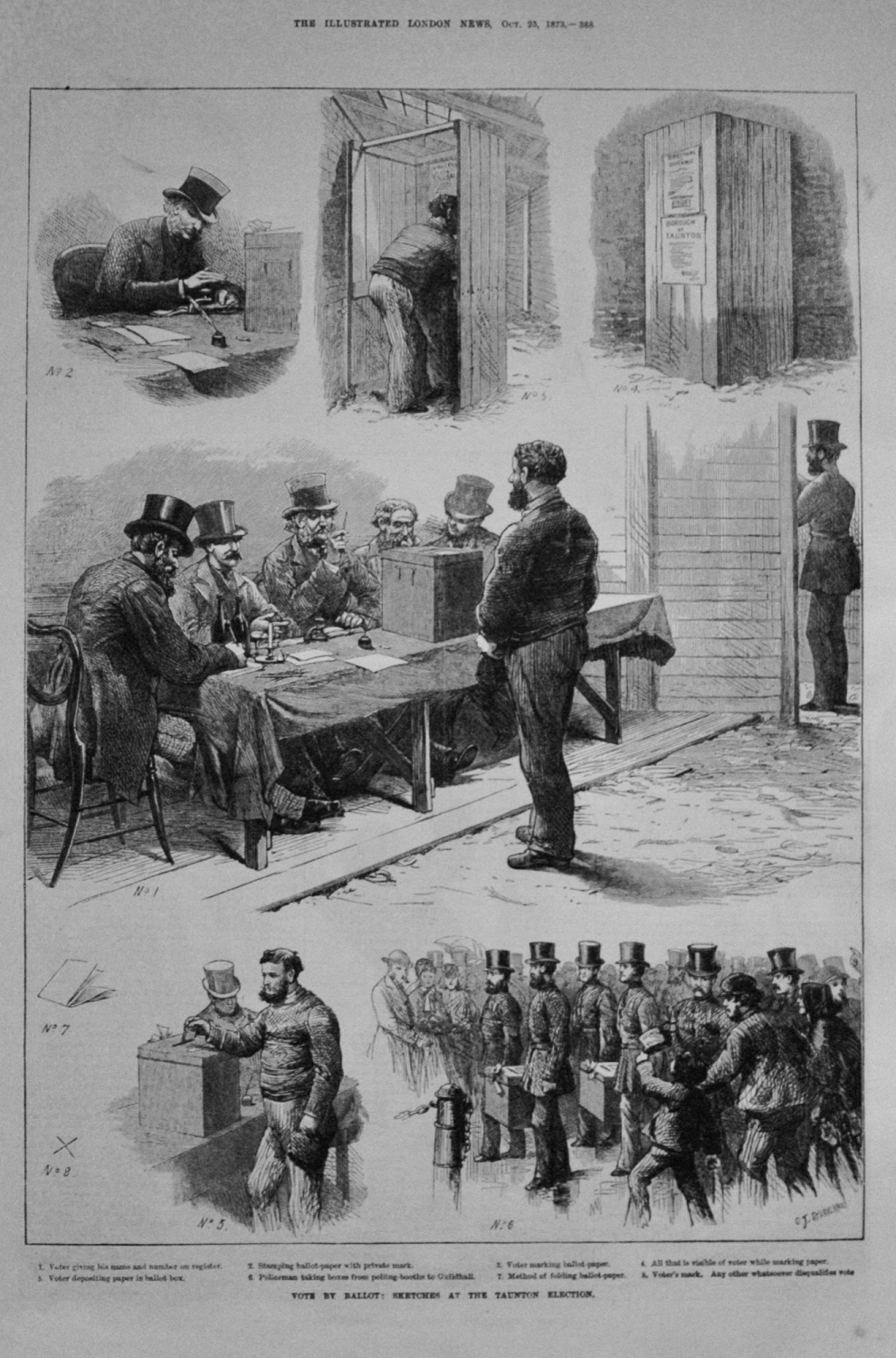 Sketches at the Taunton Election