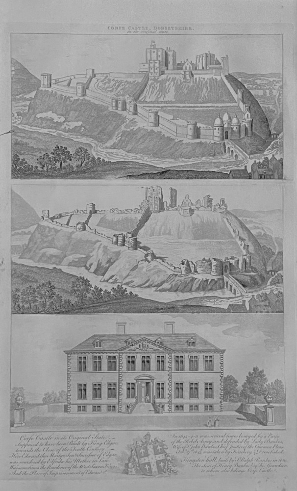 Corfe Castle,  Dorsetshire.  1861.