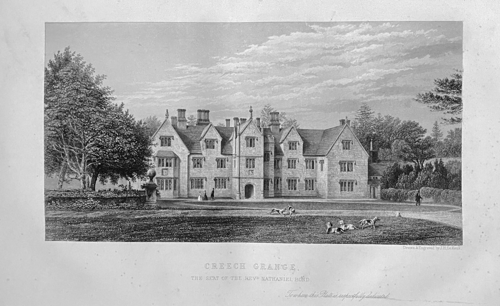 Creech Grange, :  The Seat of the Reverend Nathaniel Bond.  1862.