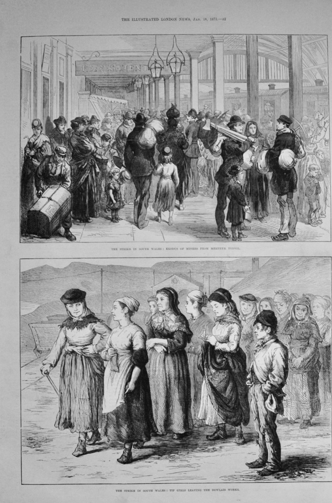 The Strike in South Wales - 1873