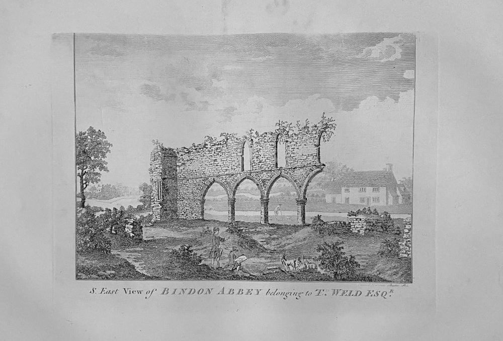 S. East View of BINDON ABBEY belonging to T.  Weld Esq.  Dorset.  1861 to 1870.