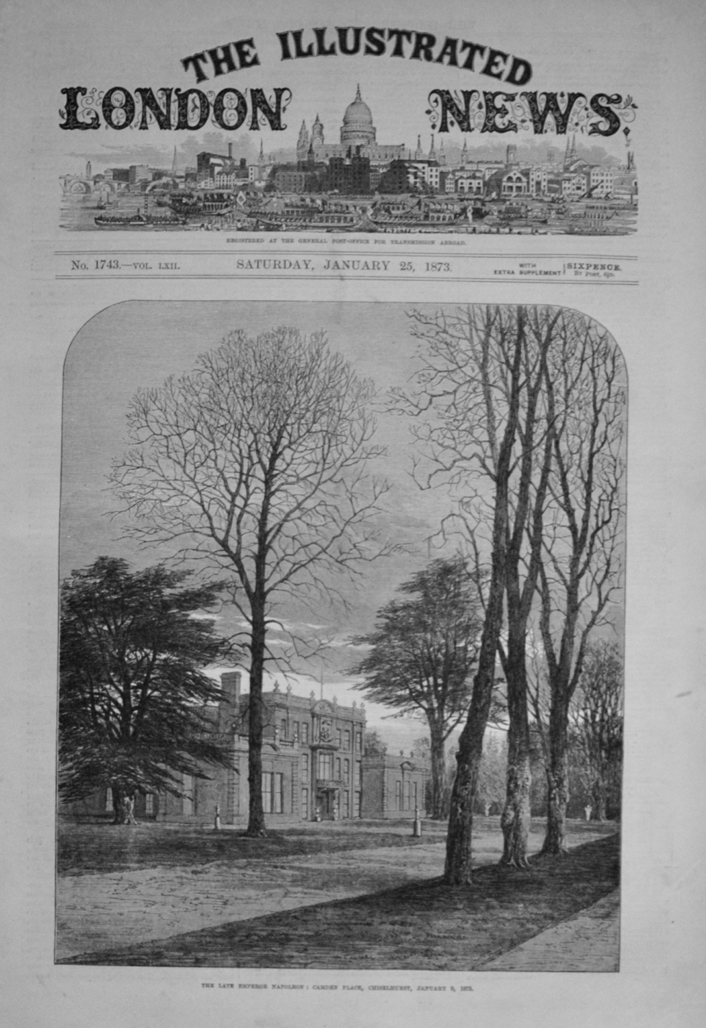 The Illustrated London News, January 25, 1873