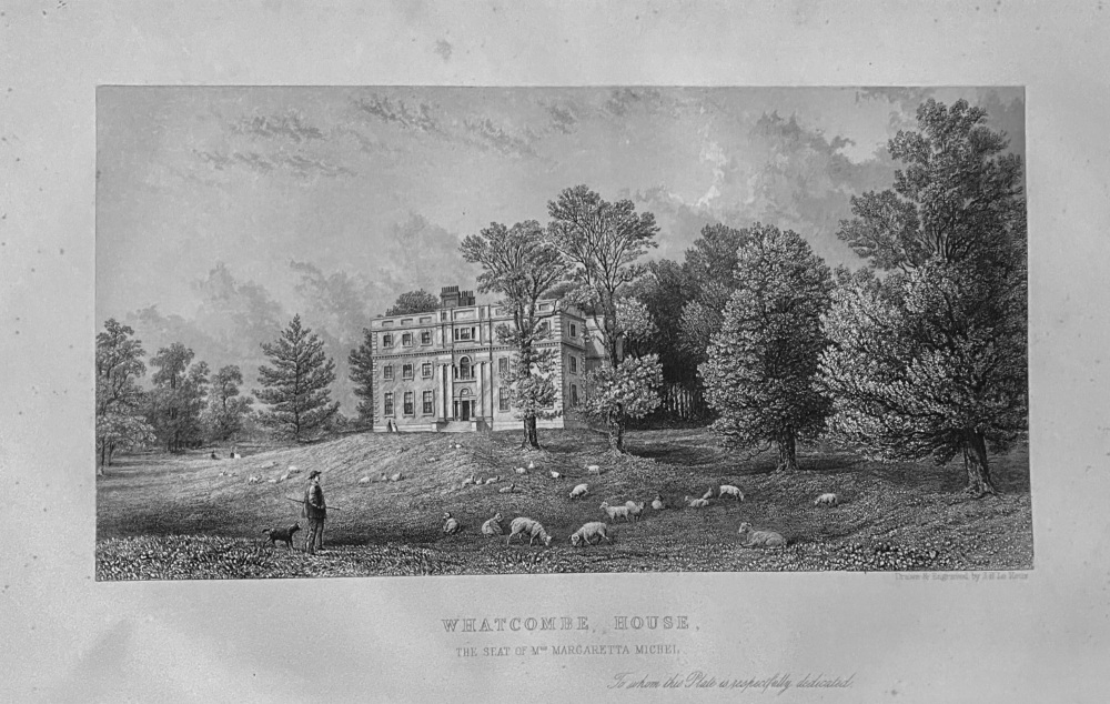 Whatcombe House.  The Seat of Margaretta Michel.  Dorset.