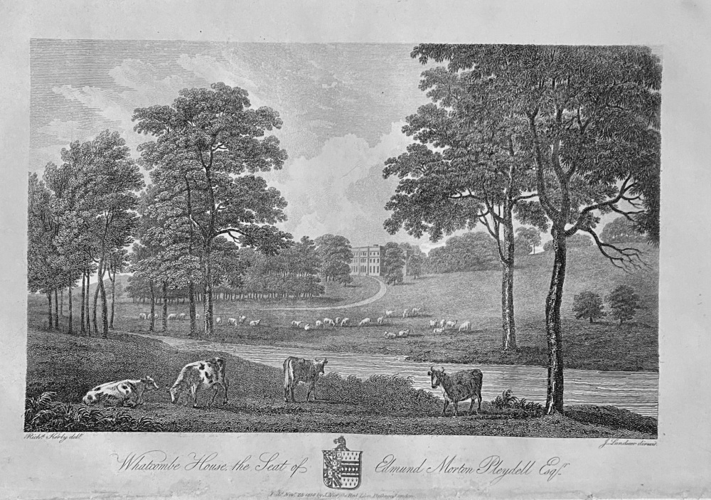 Whatcombe House, the Seat of Edmund Morton Pleydell Esq. Dorset.