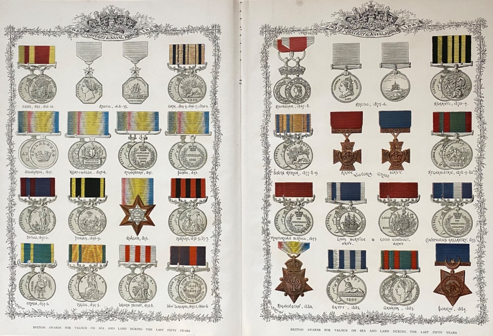 Military and Naval Medals.  1837  to 1887.