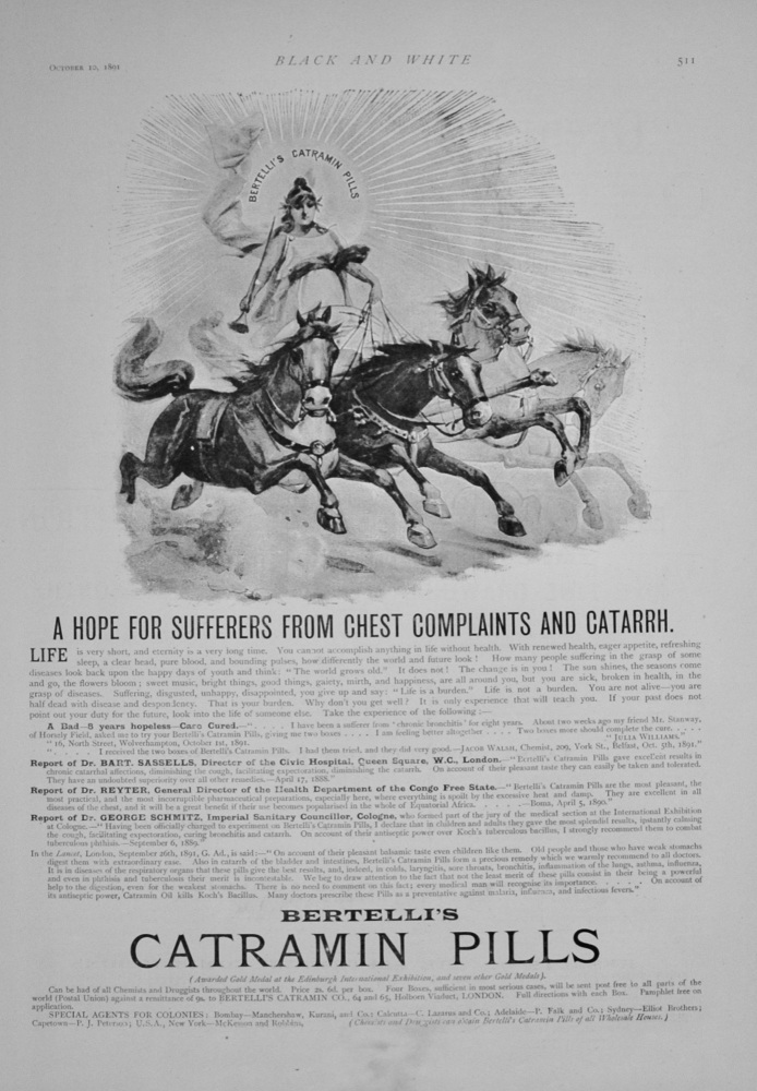 Bertelli's Catramin Pills