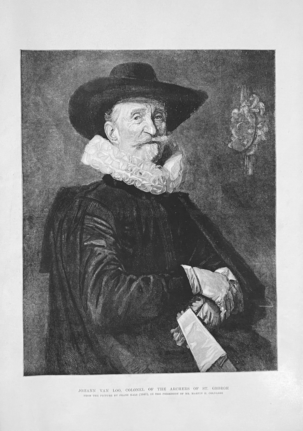 Johann Van Loo, Colonel of the Archers of St. George.