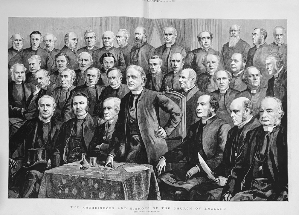 The Archbishops and Bishops of the Church of England.  1886.