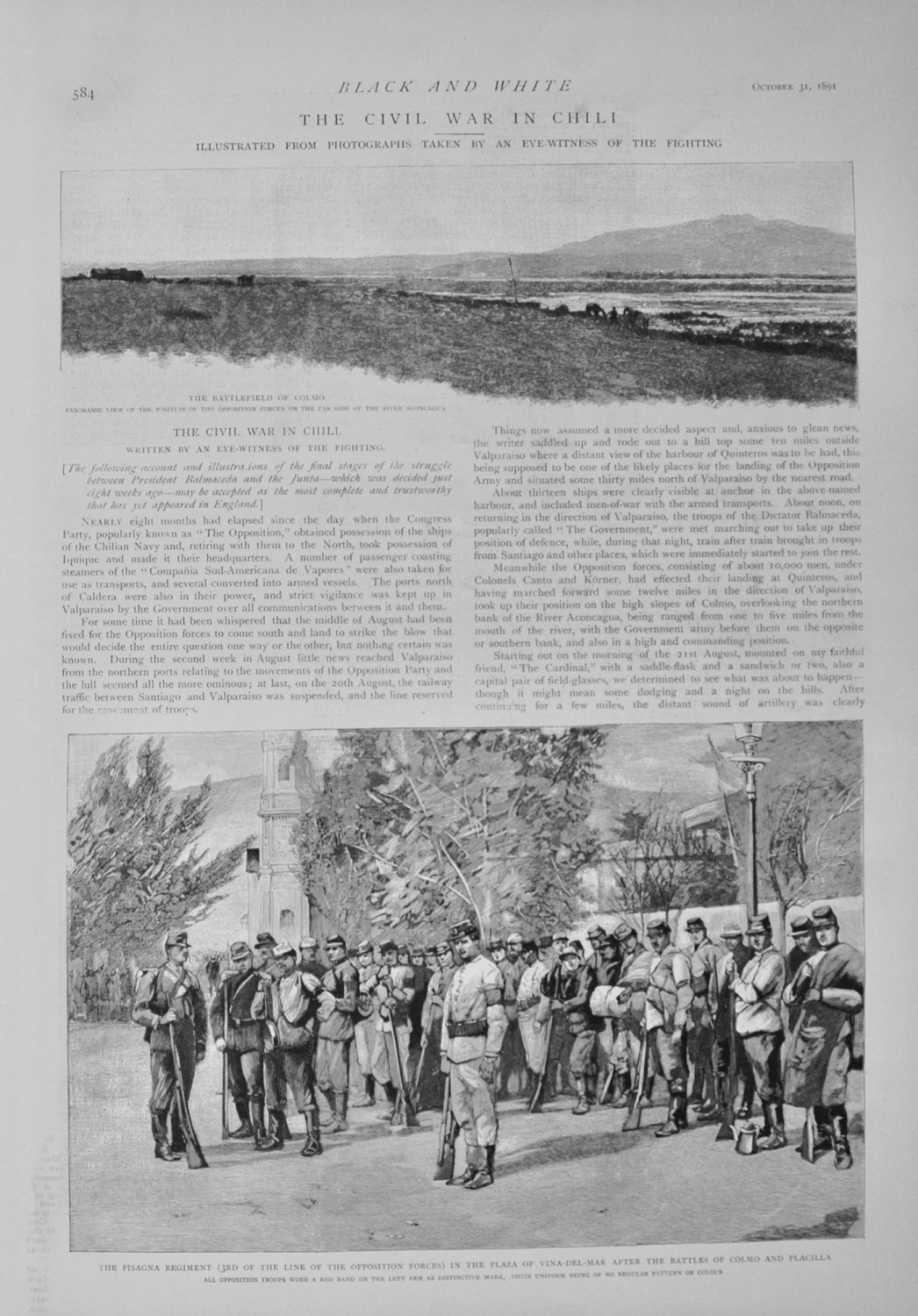 The Civil War in Chile - 1891