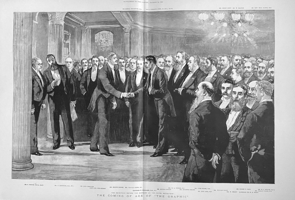 The Coming of Age of "The Graphic."  (Banquet) December 1890.