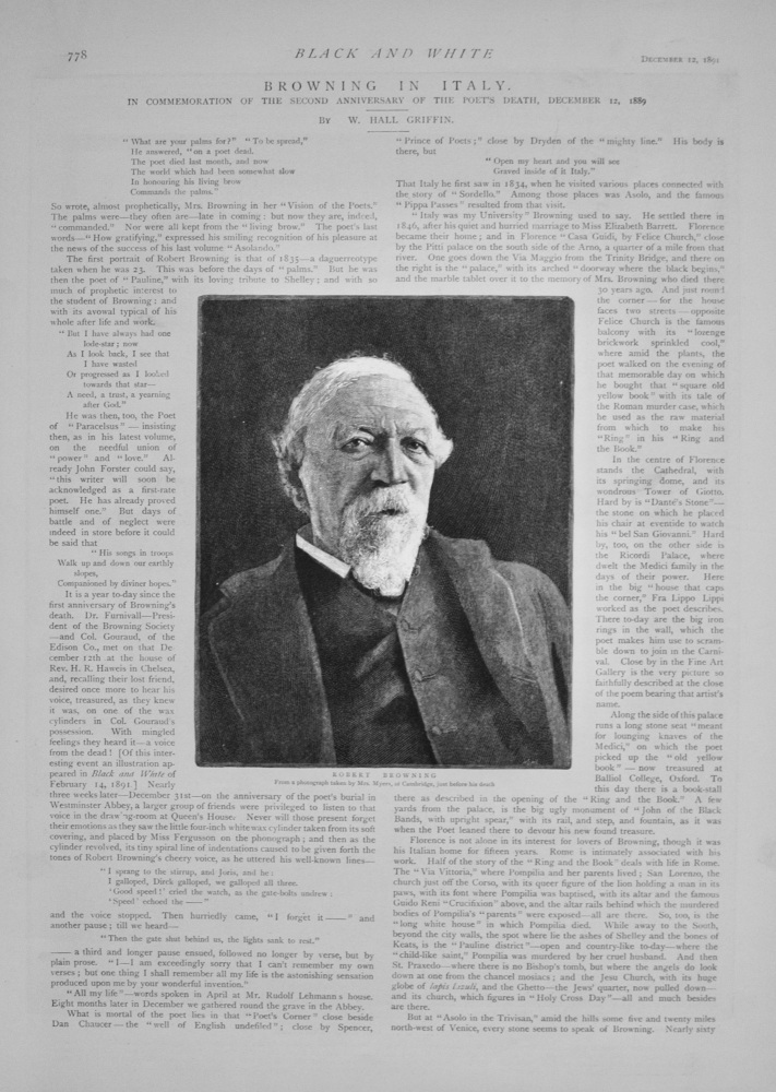 Browning in Italy - 1891