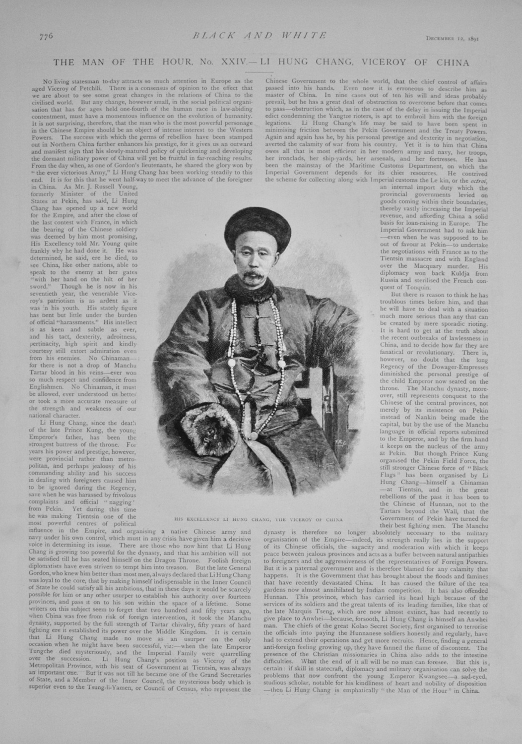 Li Hung Chang, Viceroy of China