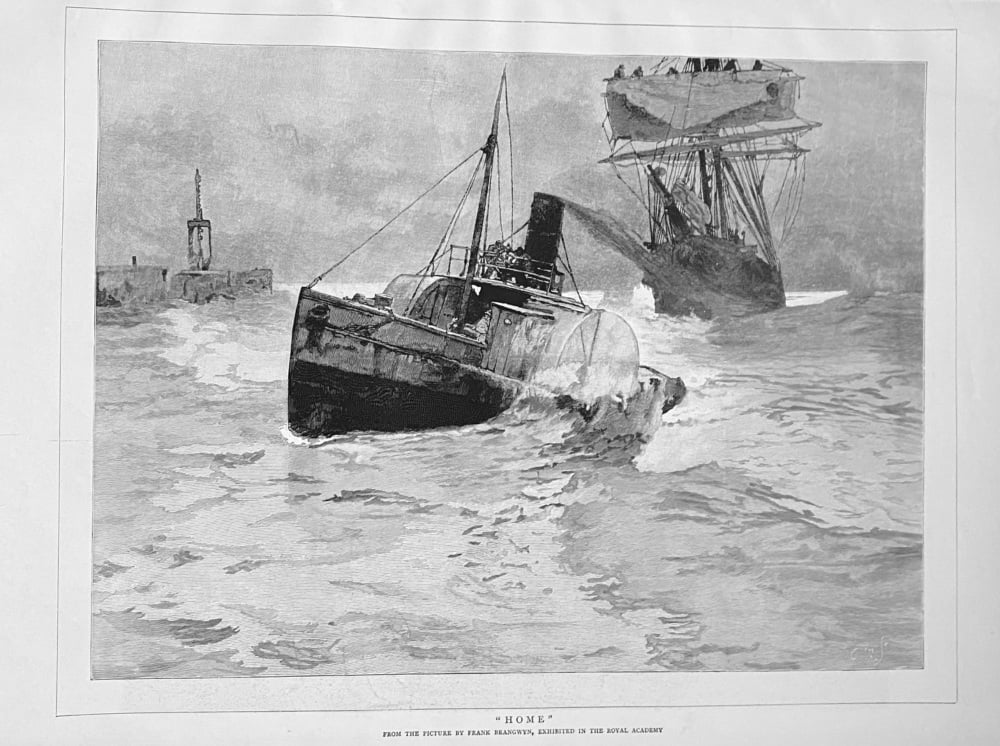 "Home". (From the Picture by Frank Brangwyn.)  1890.