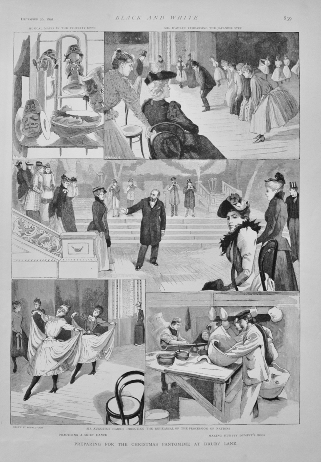 Preparing for the Christmas Pantomime at Drury Lane