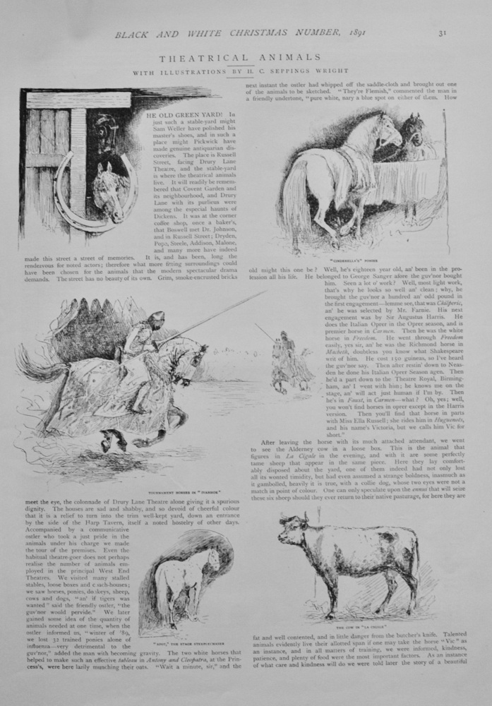 Theatrical Animals - 1891